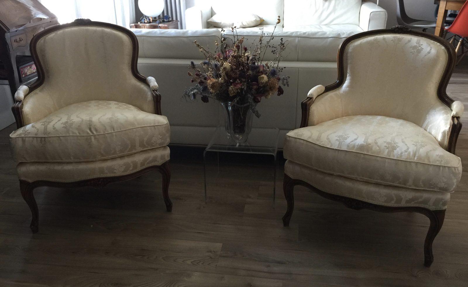 Bergères de style Louis XV