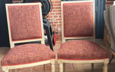 Paire de chaises de style Louis XVI, Paris 17ème