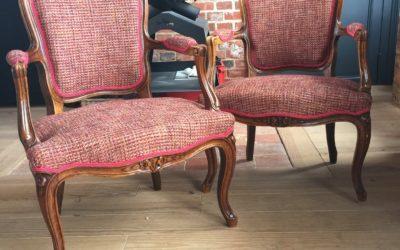 Paire de fauteuils de style Louis XV, Neuilly-sur-Seine